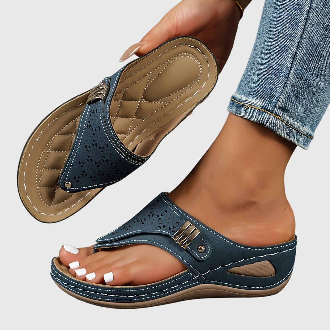 Silvana™ Striped Flip-Flop Sandals