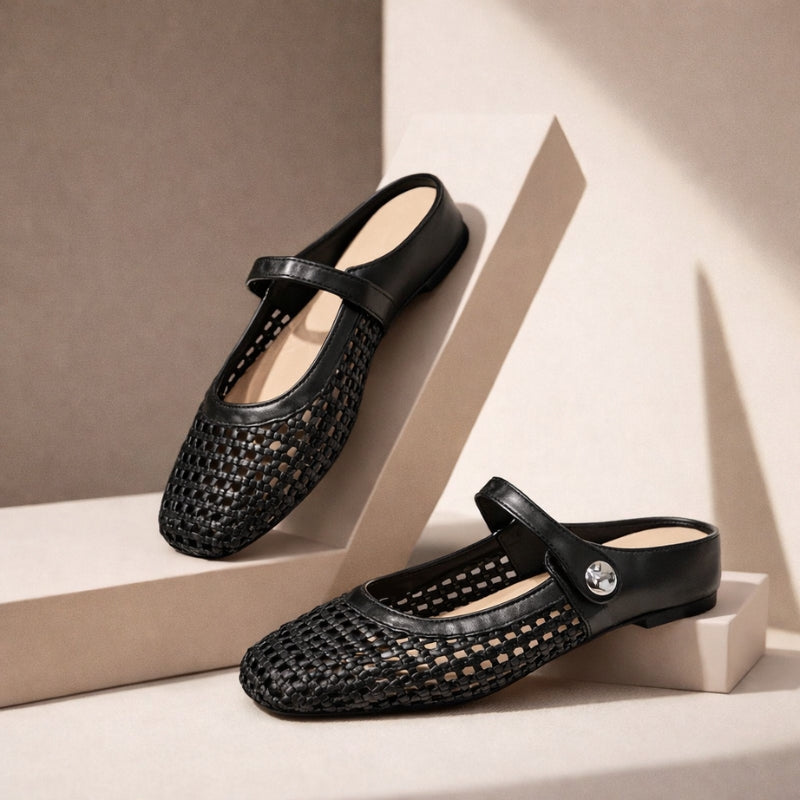 Sidonie™ Open Toe Mule Flats