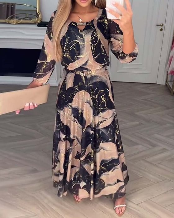 Clemency™ Printed Chiffon Dress