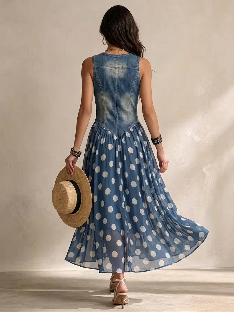 Nell™ Polka Dot Maxi Dress