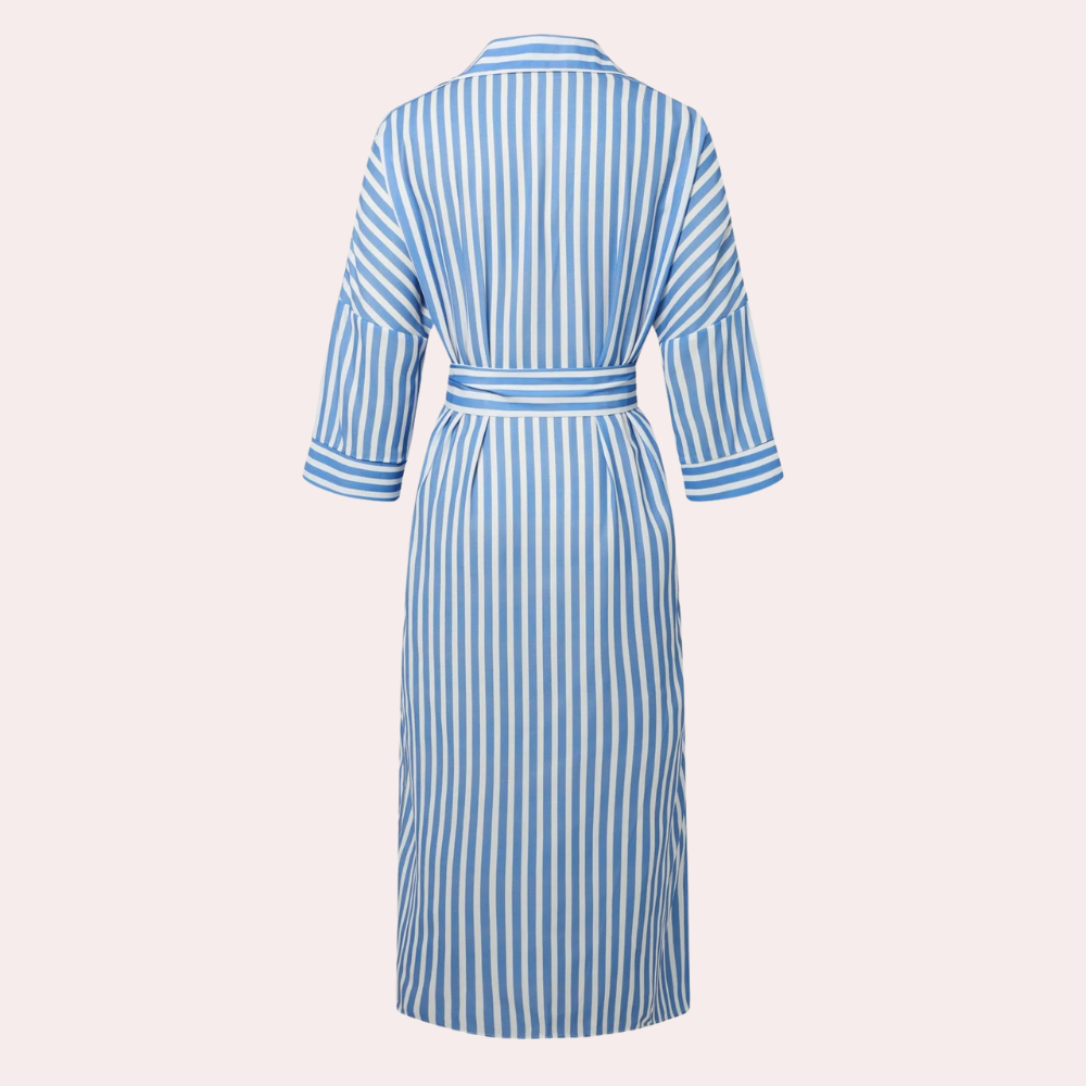 Cordula™ Striped Shirt Midi Dress