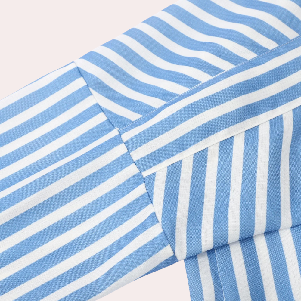 Cordula™ Striped Shirt Midi Dress