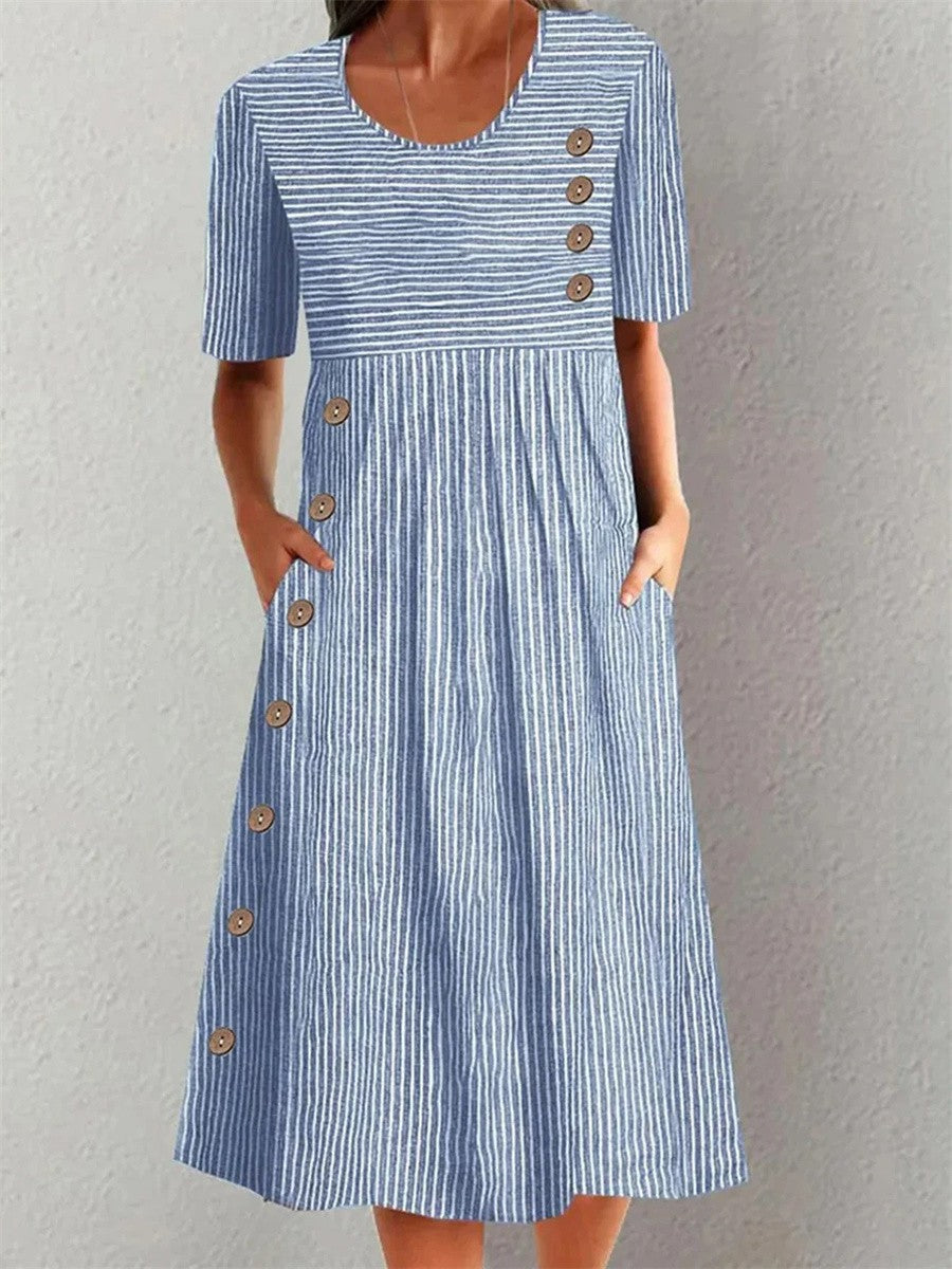 Clementina™ Striped Midi Dress