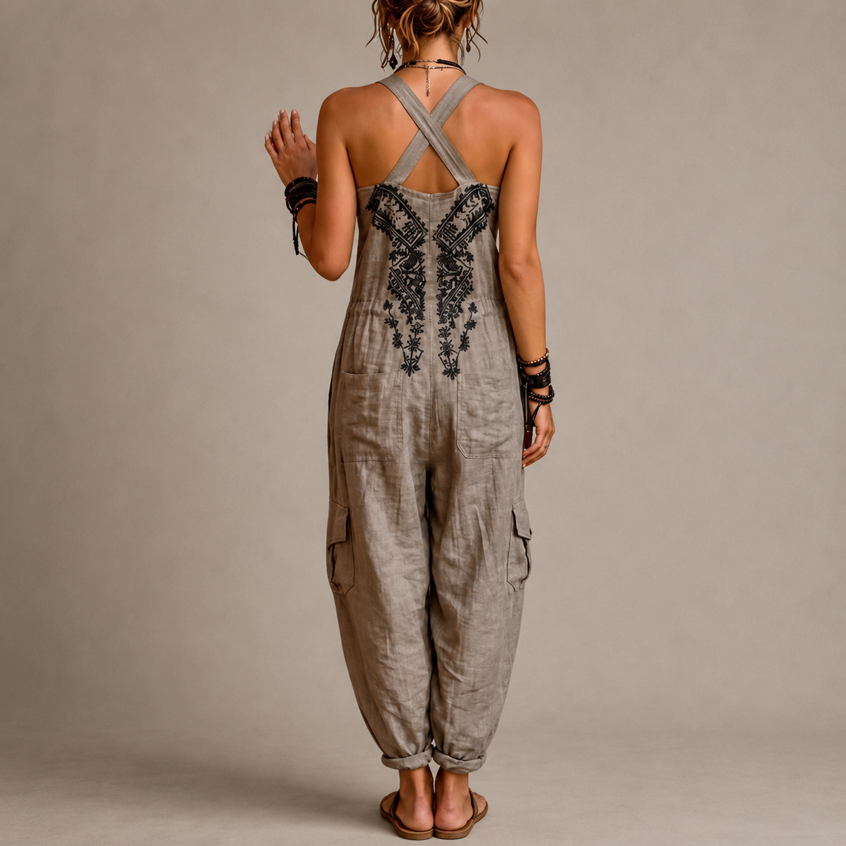 Emerald™ Bohemian Embroidered Jumpsuit