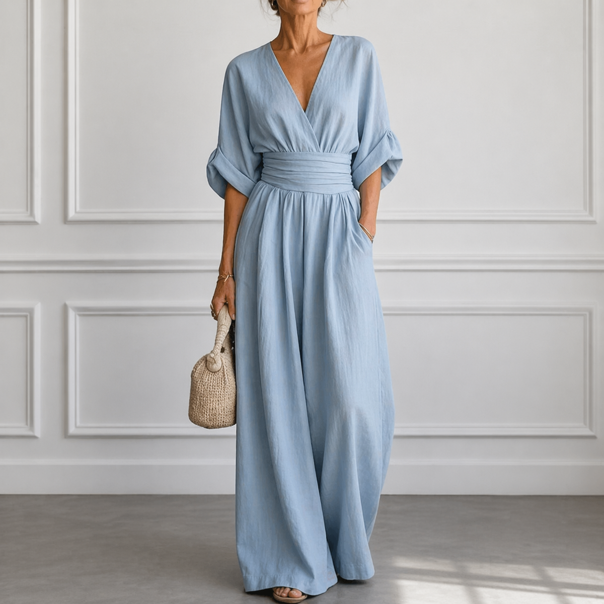 Estella™ Cinched-Waist Jumpsuit