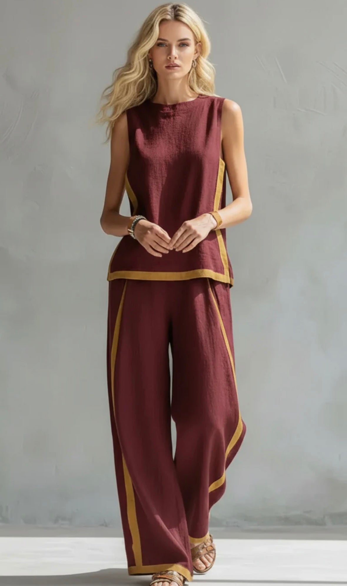 Apolline™ Wide-Leg Two-Piece Set