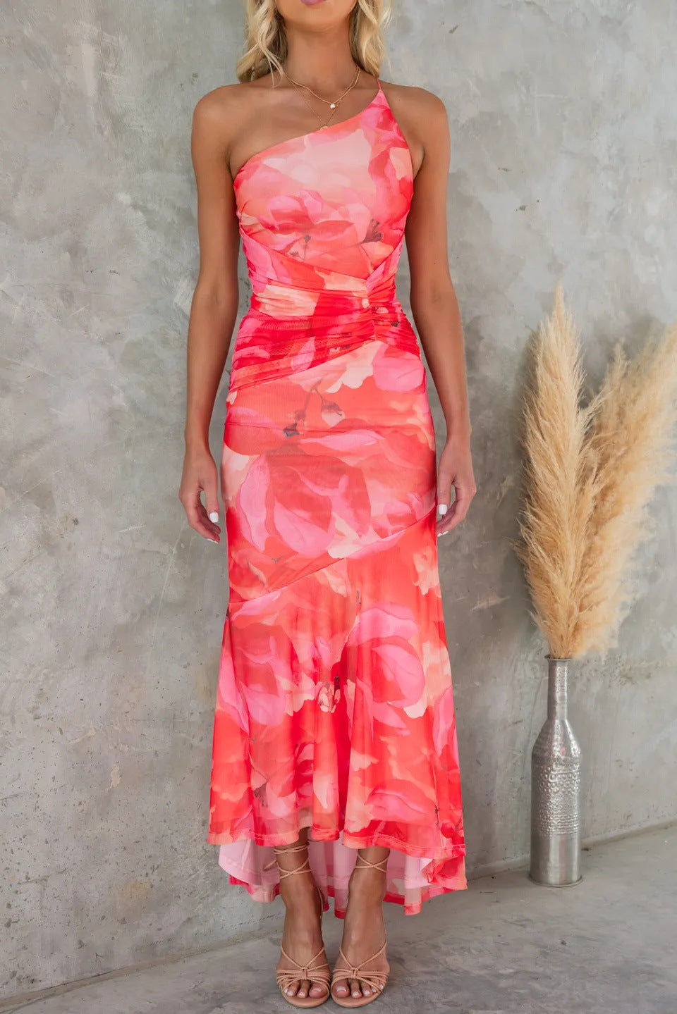 Annabelle™ Floral One-Shoulder Dress