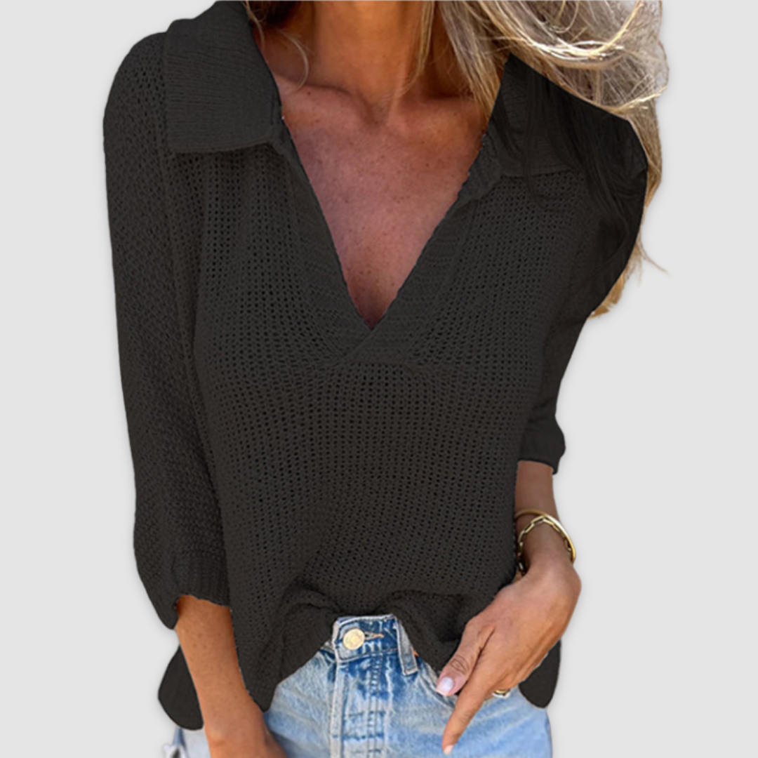 Jacqueline™ Relaxed V-Neck Top