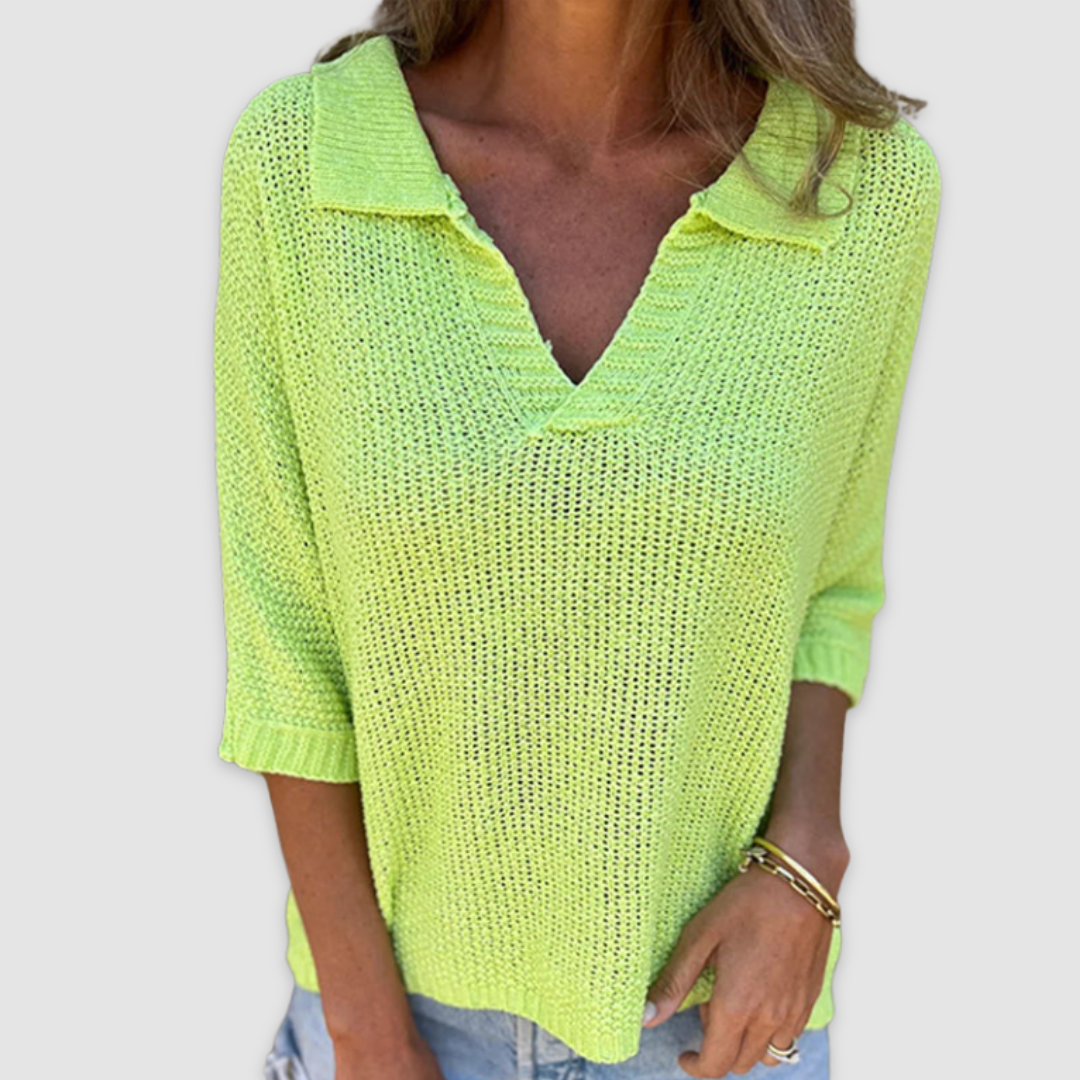 Jacqueline™ Relaxed V-Neck Top