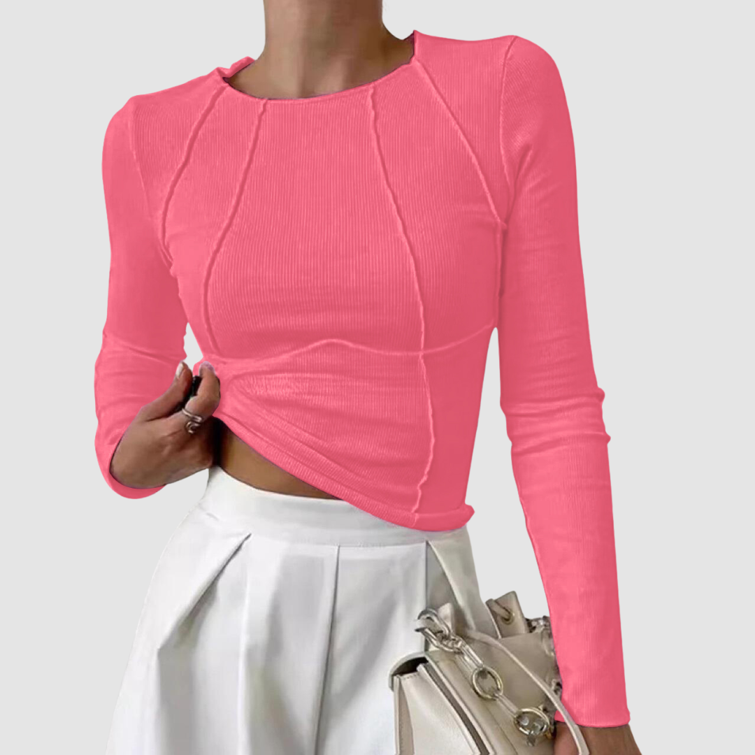 Jocelyn™ Round Neck Long-Sleeve Top