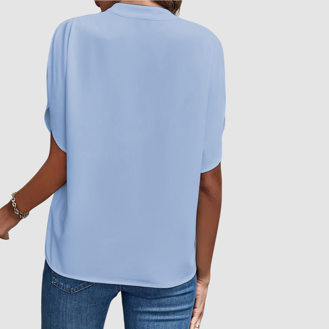 Jemima™ Draped V-Neck Blouse