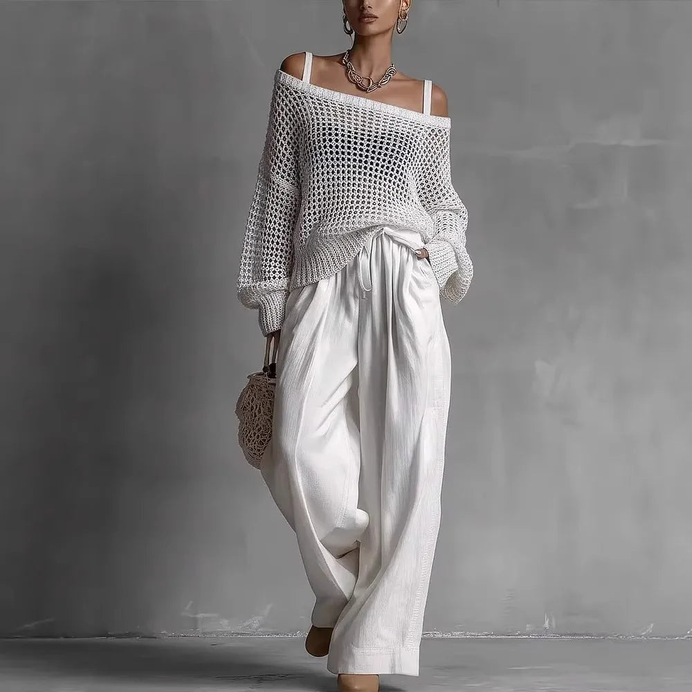 Alfhild™ Off-Shoulder Two-Piece Set