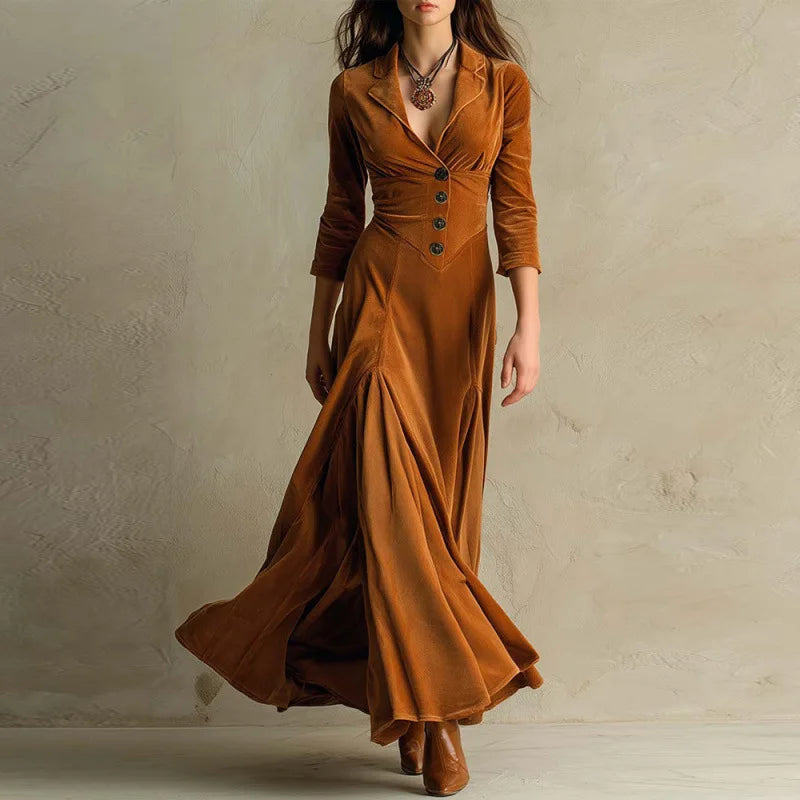 Corinne™ Flowing Velvet Maxi Dress