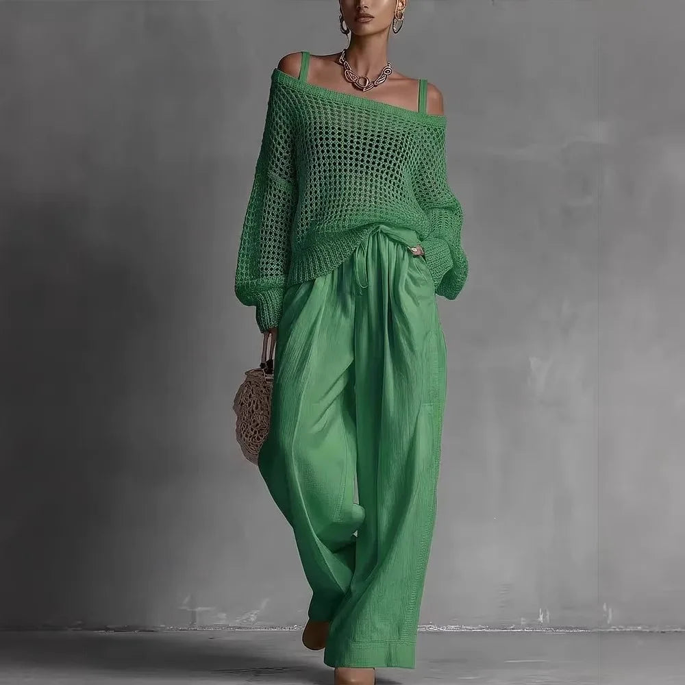 Alfhild™ Off-Shoulder Two-Piece Set