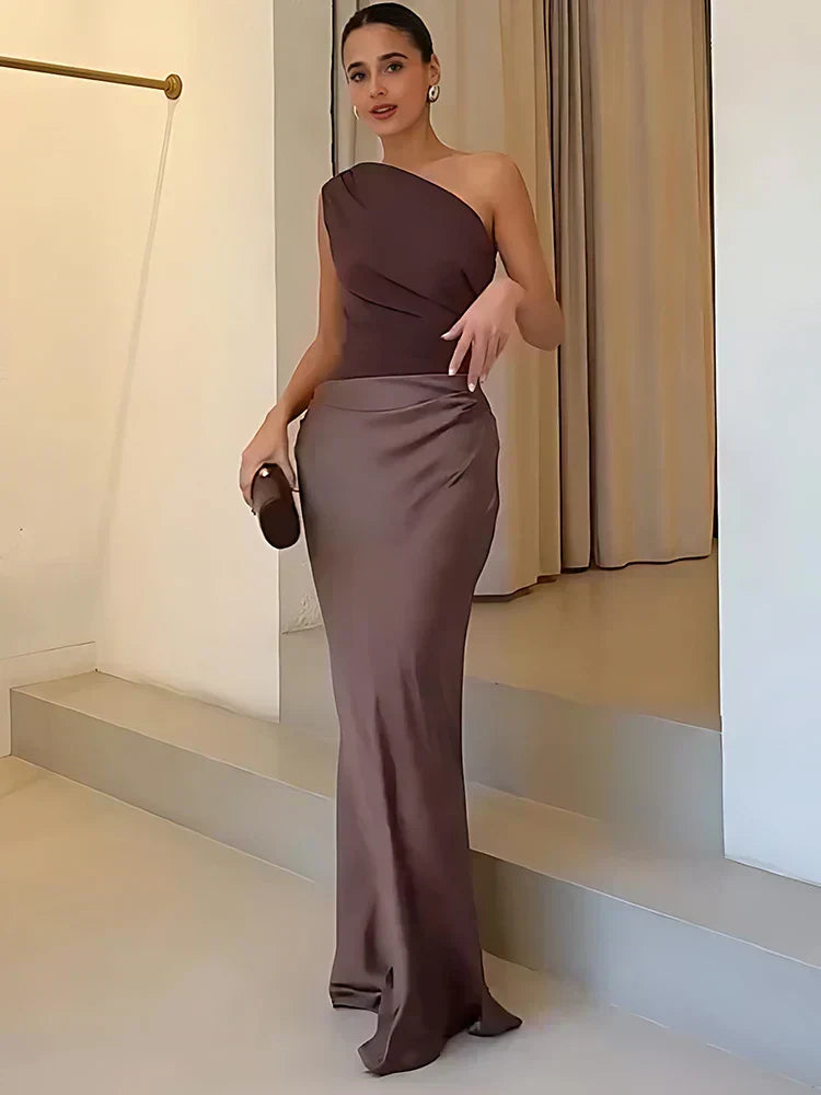 Carmel™ Satin Maxi Dress