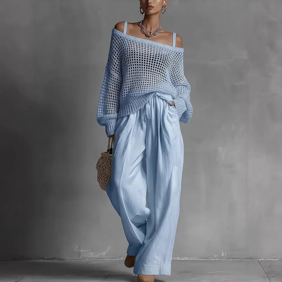 Alfhild™ Off-Shoulder Two-Piece Set