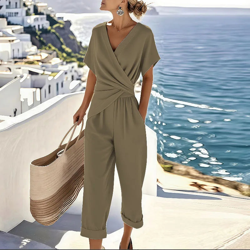 Ardelia™ Wrap-Front Two-Piece Set