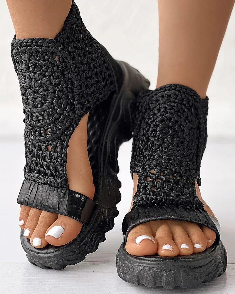 Tatum™ Braided Knit Platform Sandals