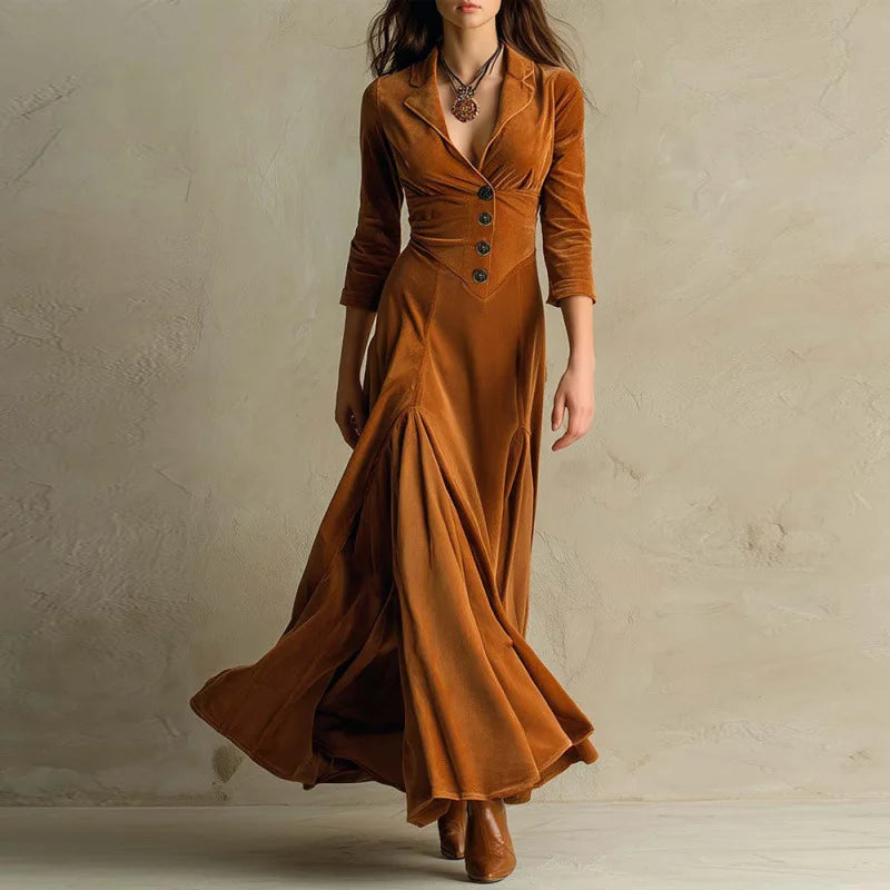 Corinne™ Flowing Velvet Maxi Dress