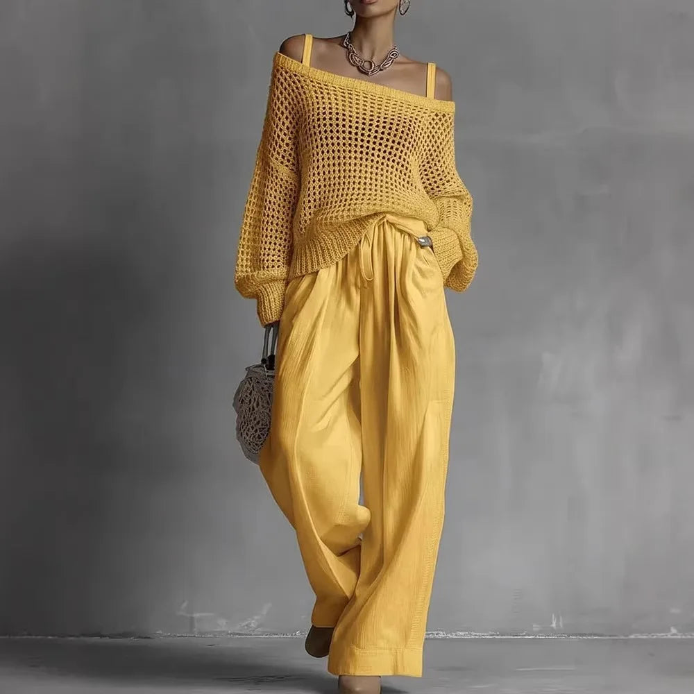 Alfhild™ Off-Shoulder Two-Piece Set