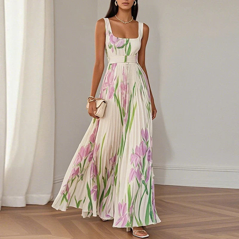 Alfreda™ Floral A-Line Maxi Dress