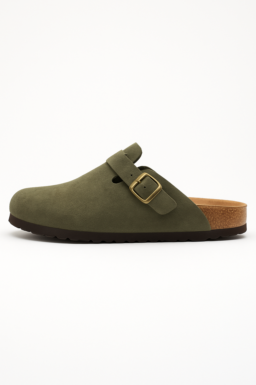 Rhona™ Suede Cork Footbed Clogs
