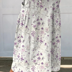 Lilac Vine Floral printed pocket skirt