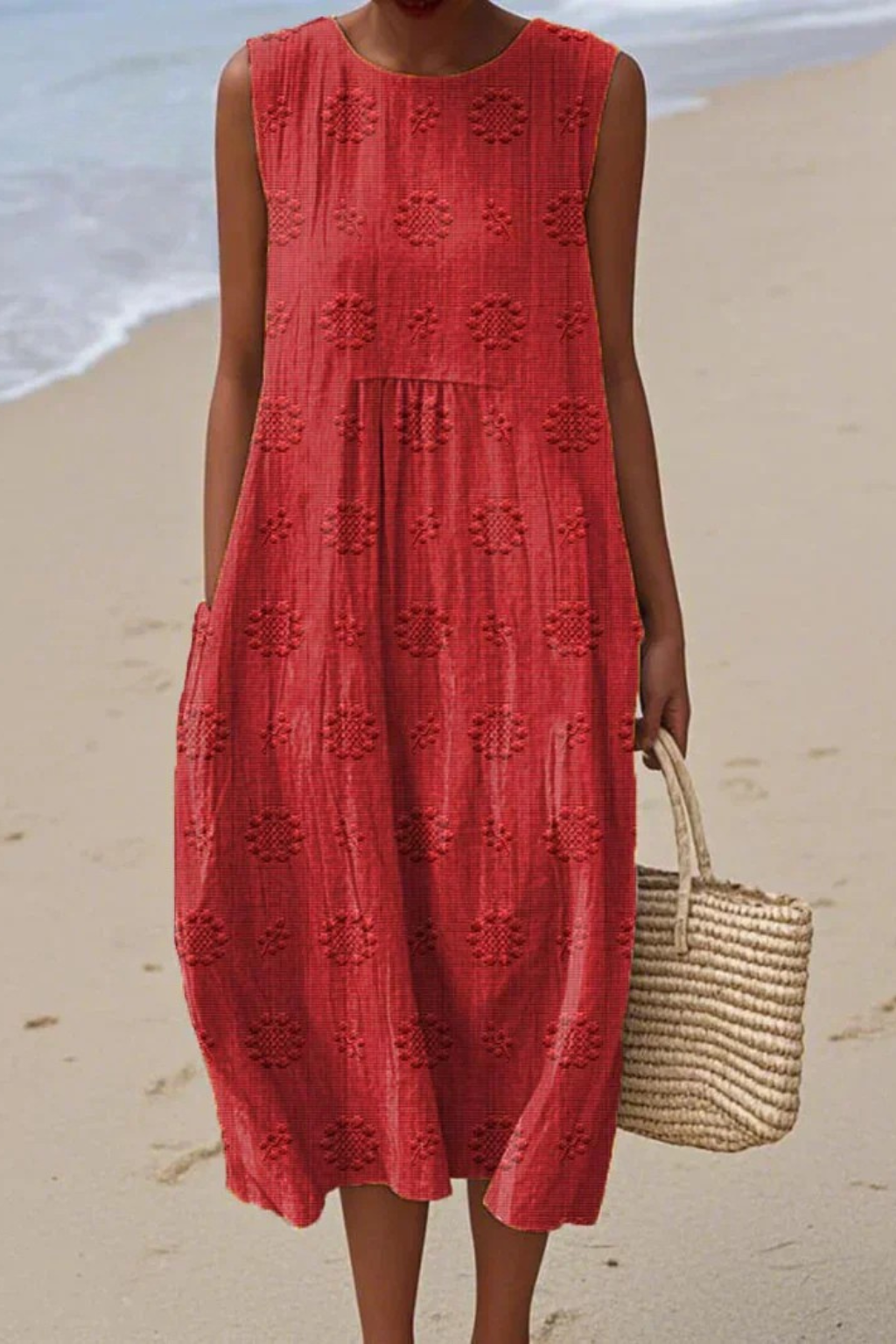 Athena™ Embroidered Sleeveless Dress