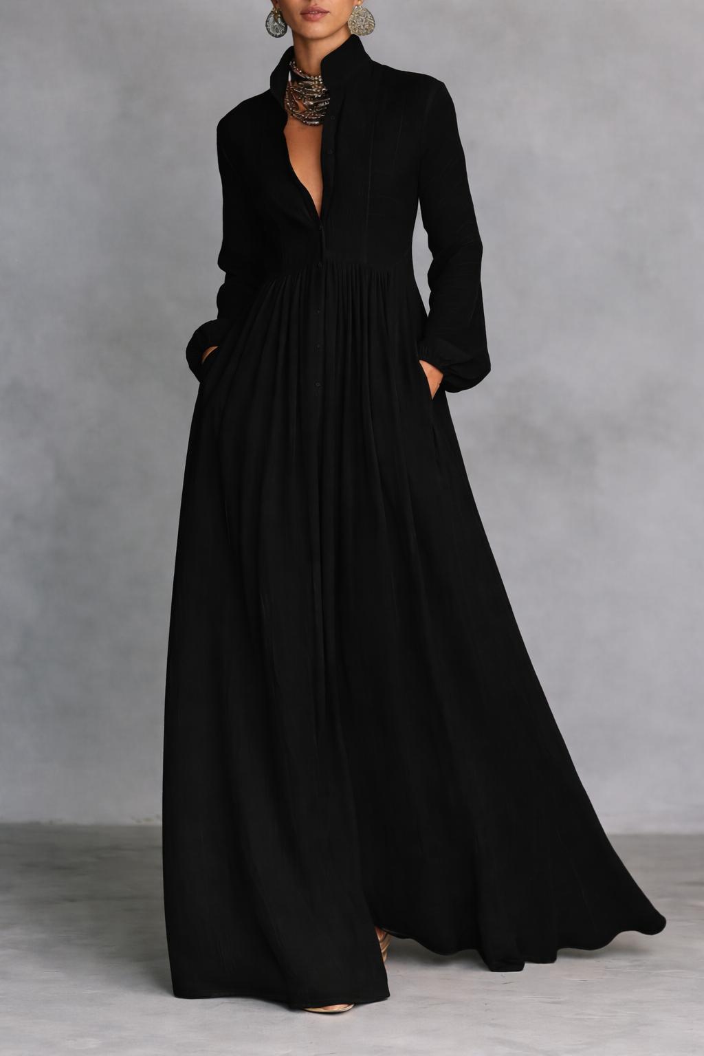 Celeste™ Button-Front Maxi Dress