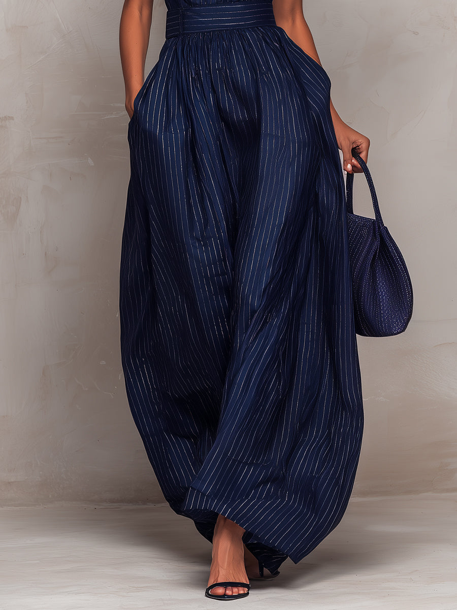 Evanthe™ Striped Wide-Leg Jumpsuit