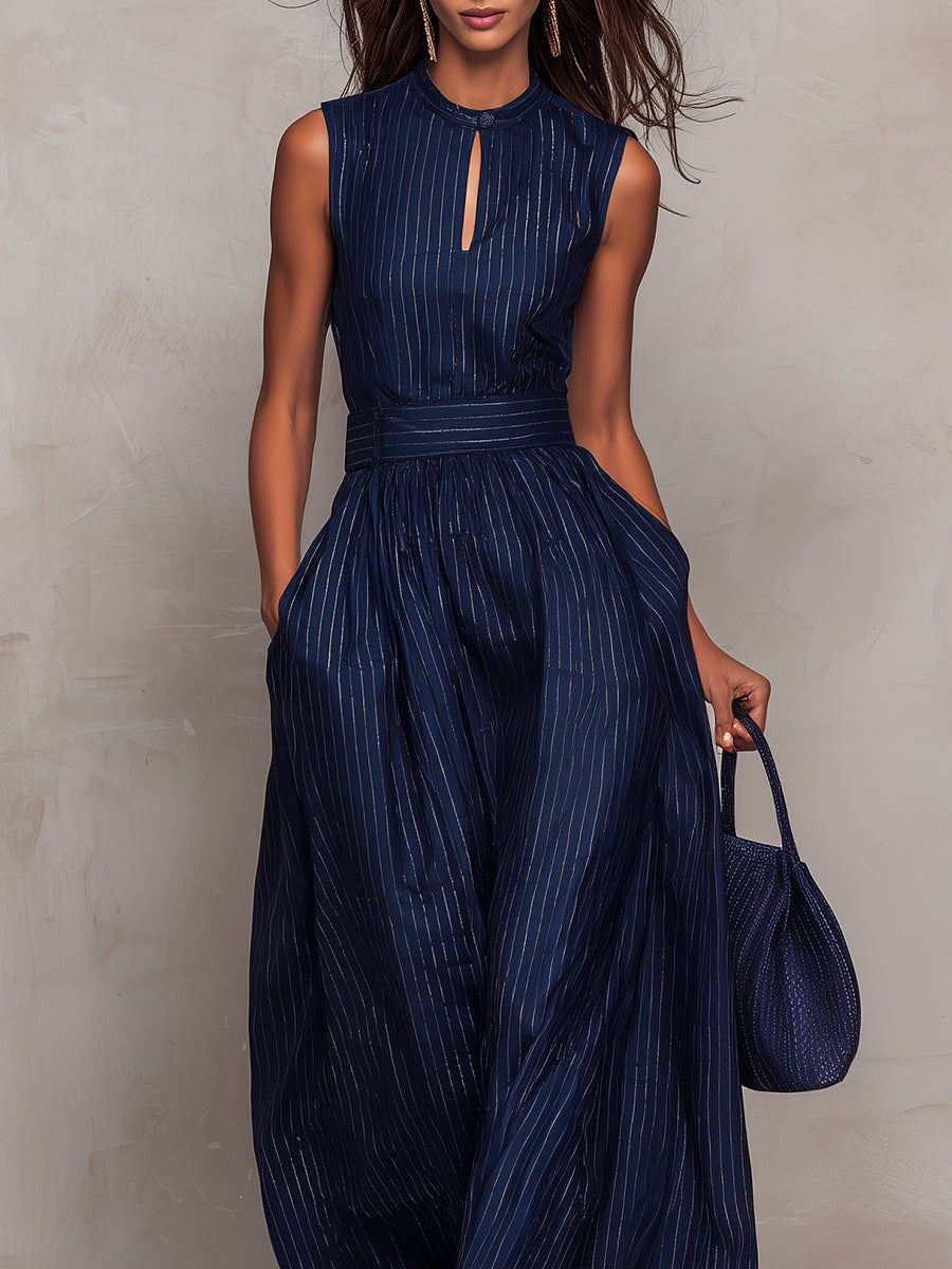 Evanthe™ Striped Wide-Leg Jumpsuit