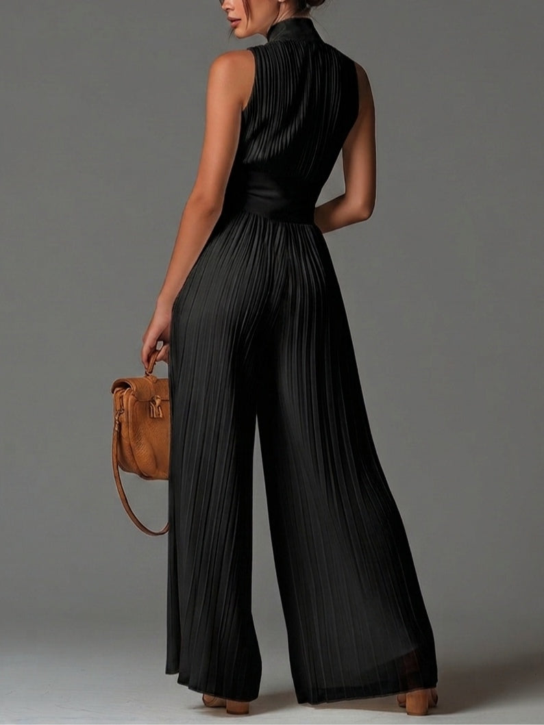 Cerys™ Wide-Leg Chiffon Jumpsuit