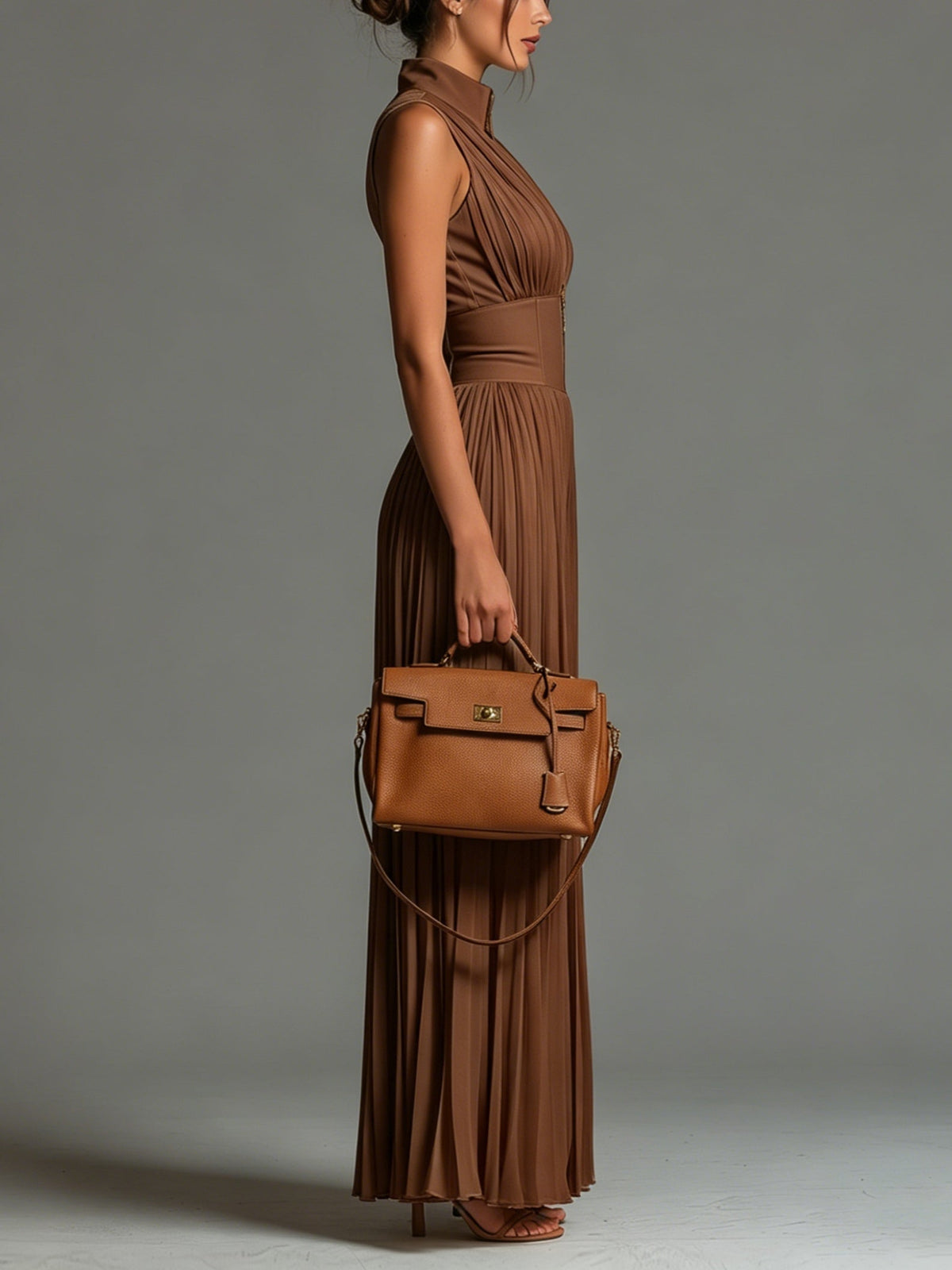 Evadne™ Wide-Leg Chiffon Jumpsuit