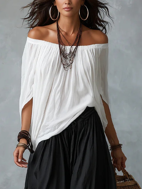 Concetta™ Off-Shoulder Lantern Pants Set