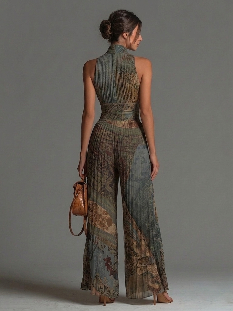 Eunice™ Ethnic Print Wide-Leg Jumpsuit