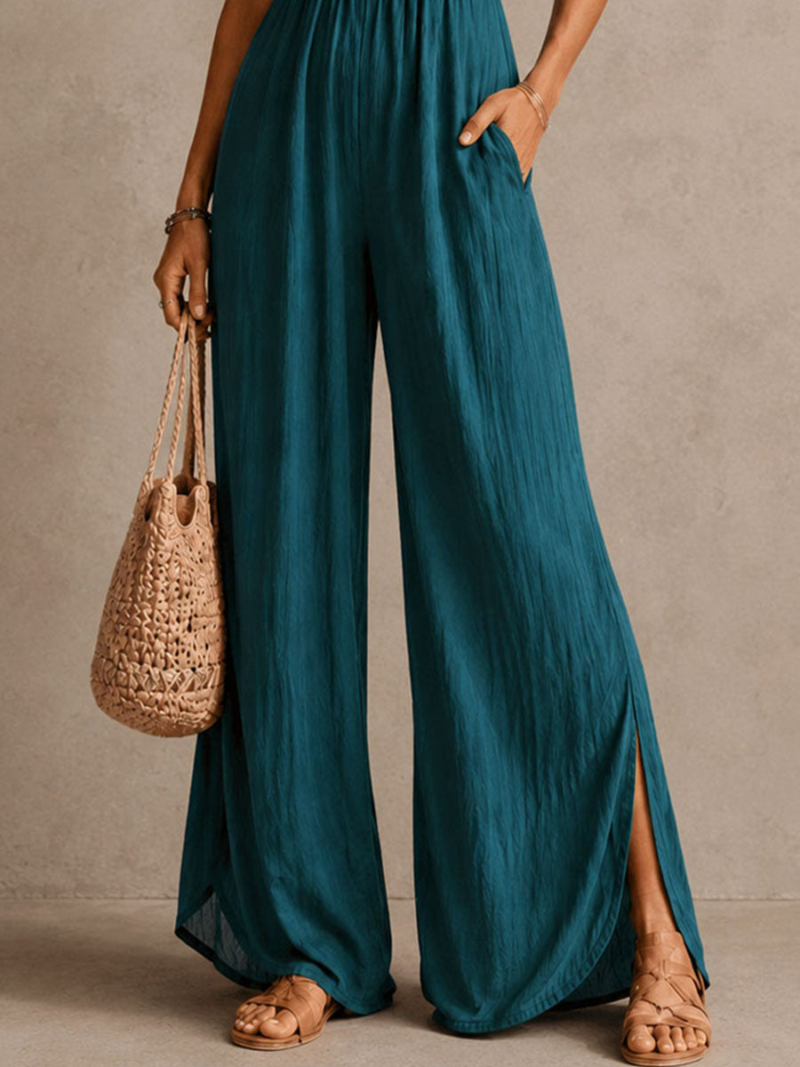 Fenella™ Wide-Leg Lace-Trim Jumpsuit