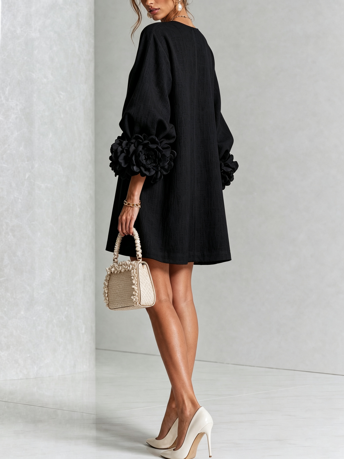 Diana™ Floral Button-Front Mini Dress