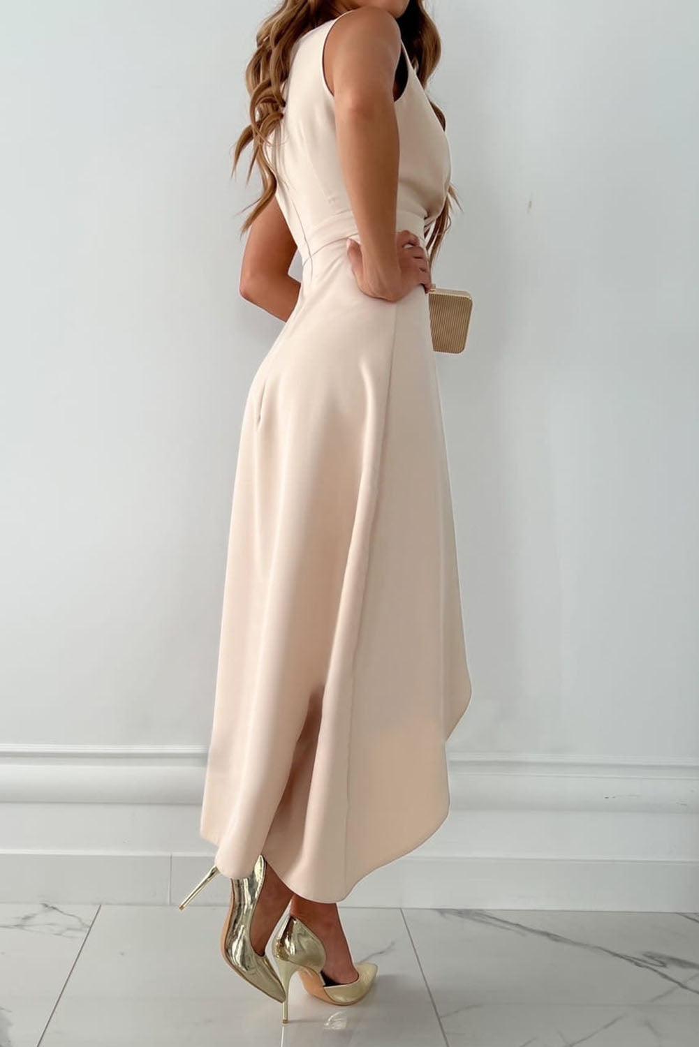 Camellia™ V-Neck Midi Wrap Dress