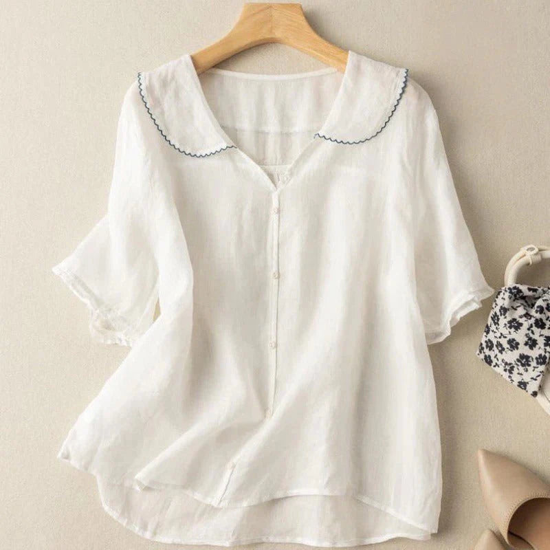 Jessamine™ Cotton Short Sleeve Blouse