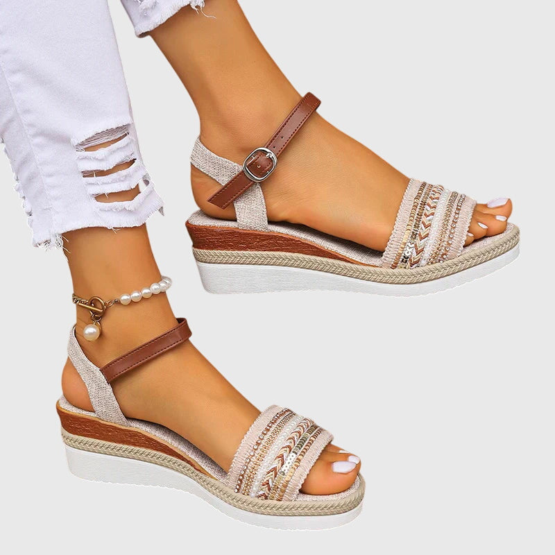 Persis™ Woven Beaded Sandals