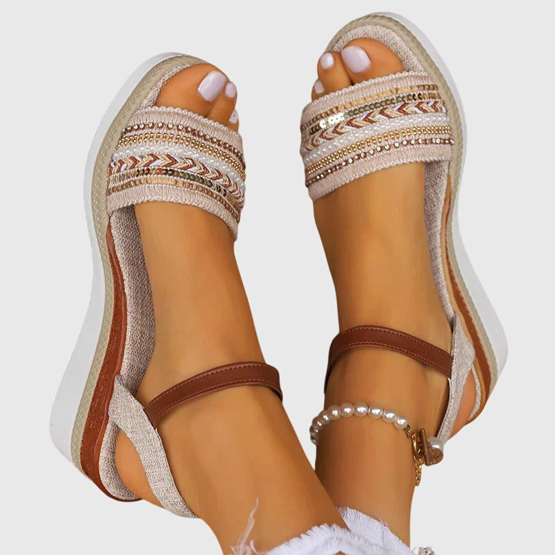 Persis™ Woven Beaded Sandals