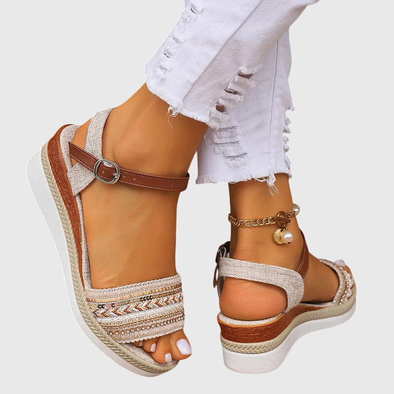 Persis™ Woven Beaded Sandals