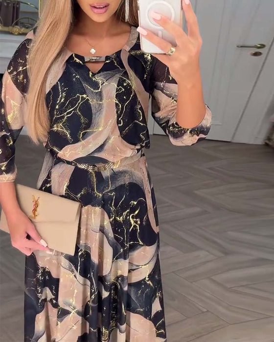 Clemency™ Printed Chiffon Dress