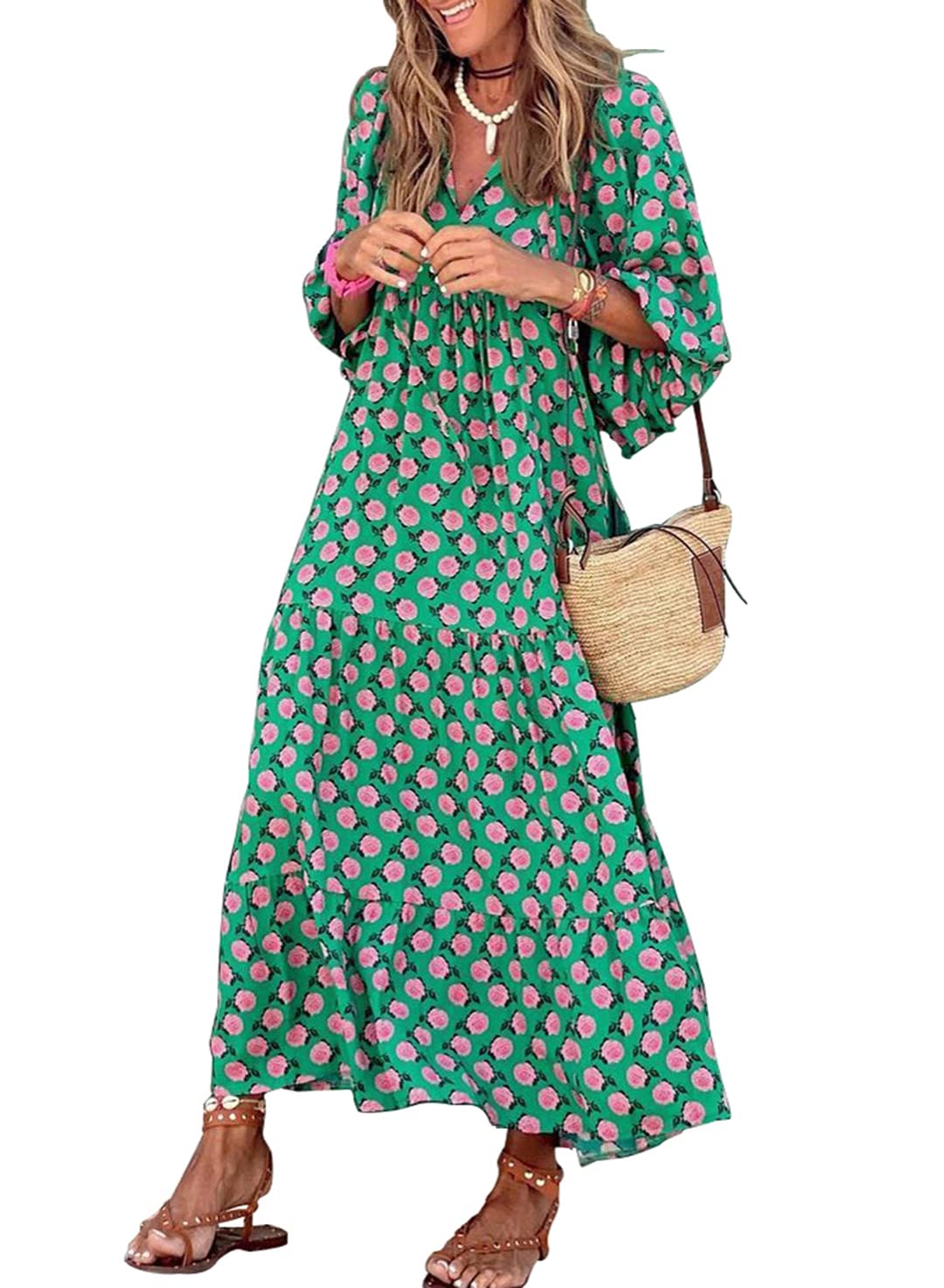 Arletta™ Floral Boho Maxi Dress