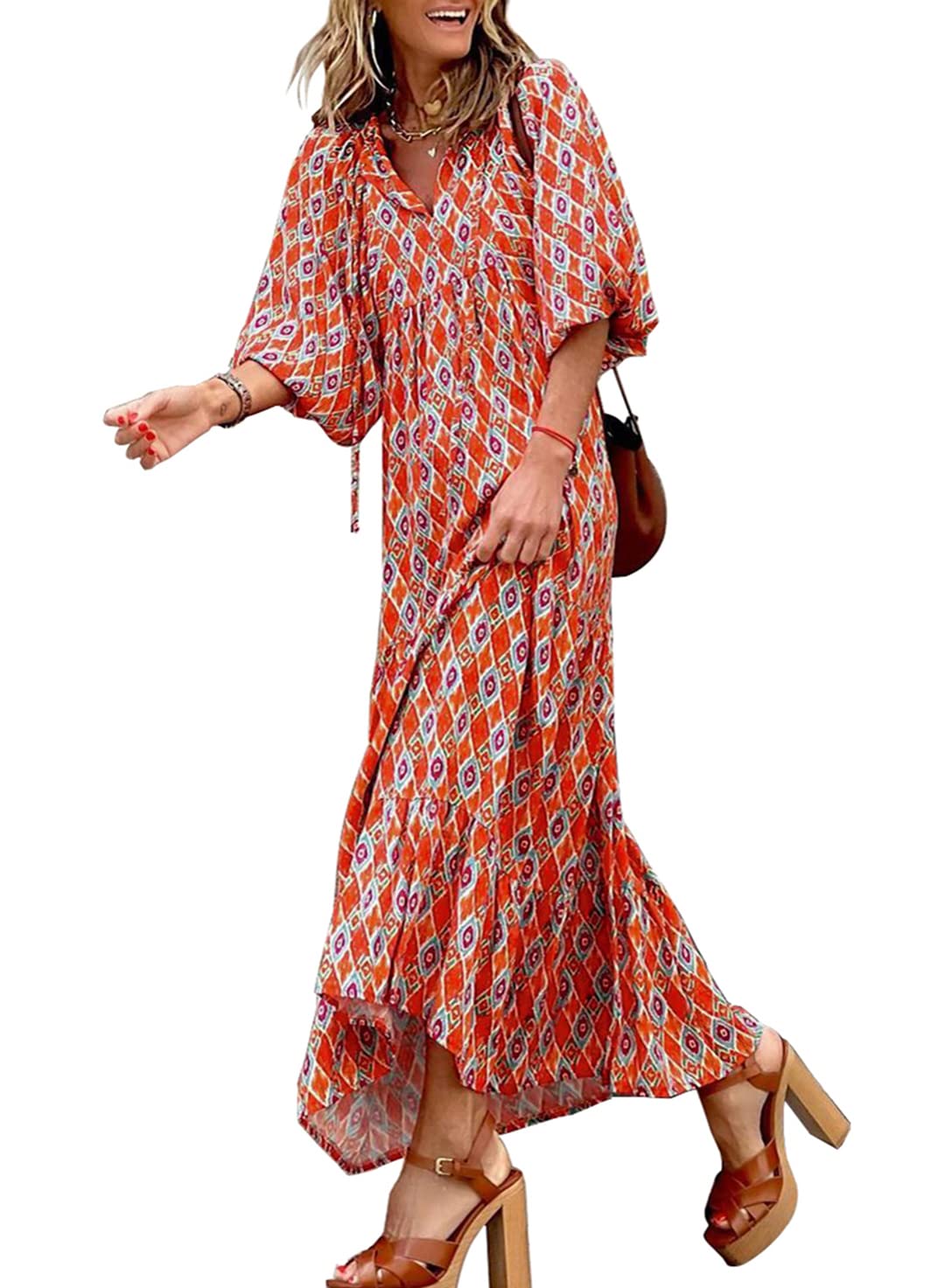 Arletta™ Floral Boho Maxi Dress