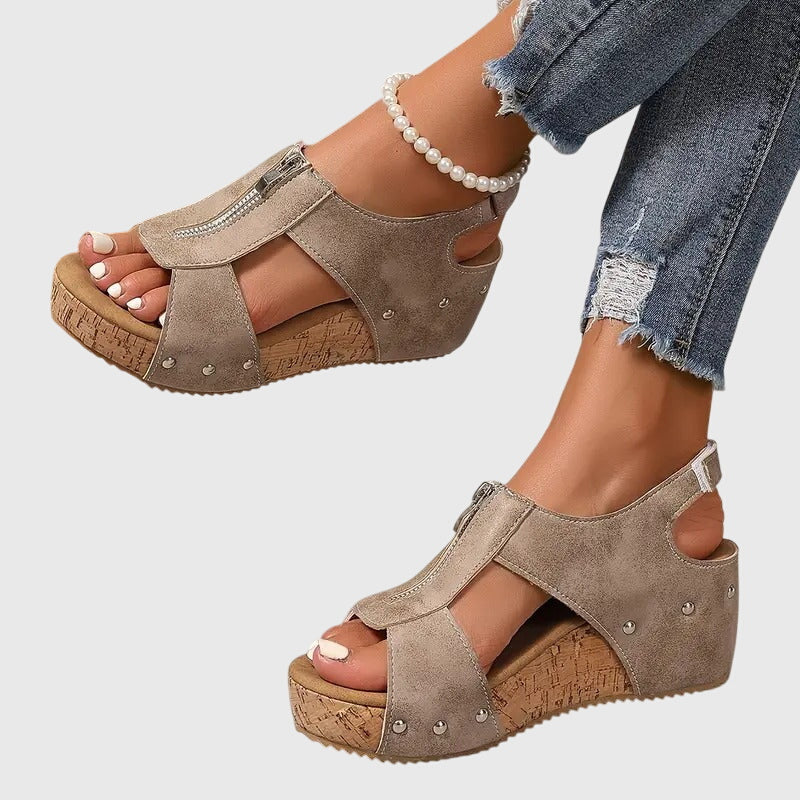 Selma™ Zip-Up Wide Sandals