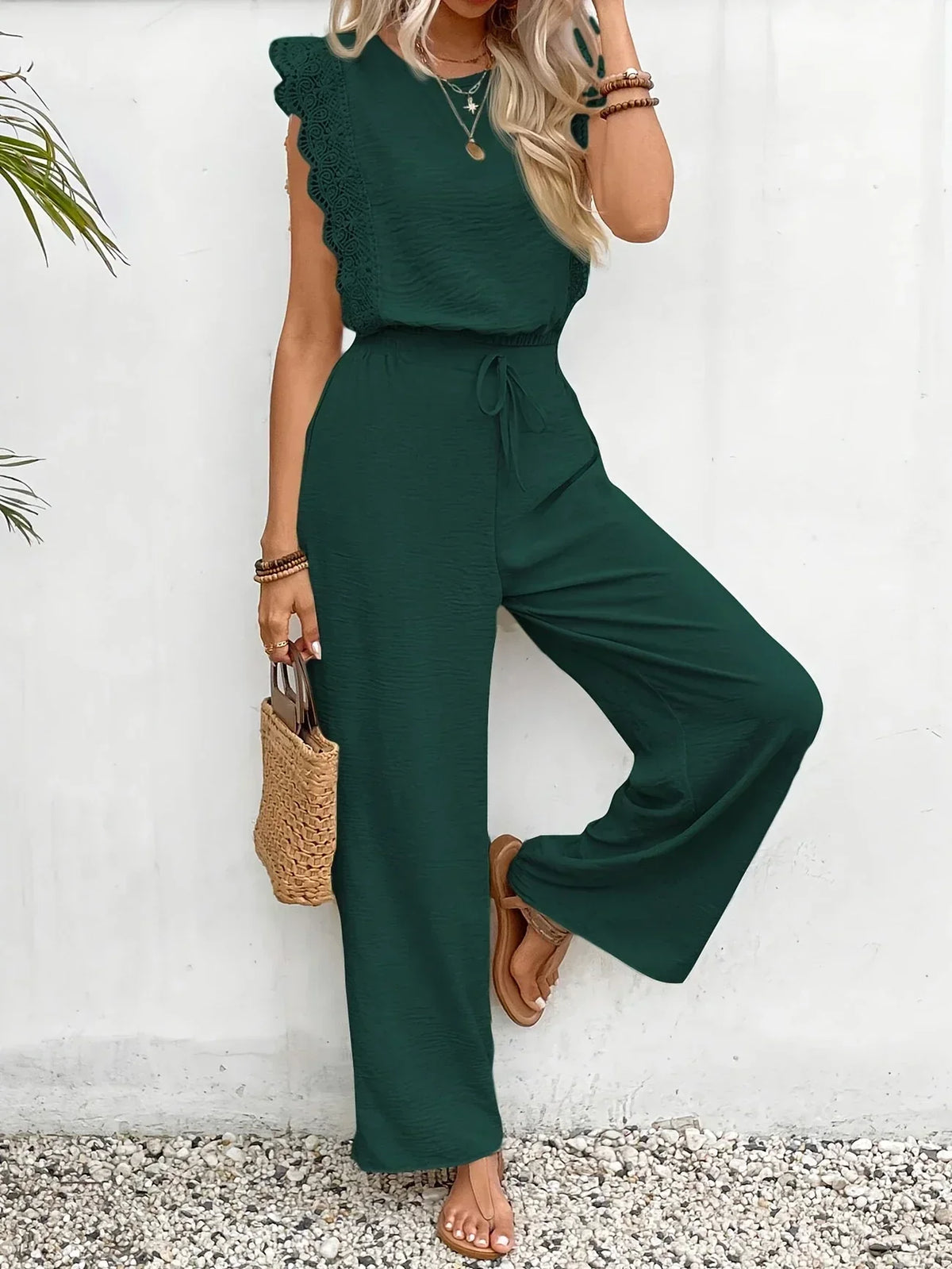 Bevlyn™ Lace-Trim Two-Piece Set