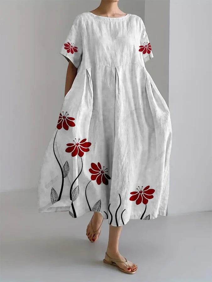 Ebba™ Floral A-Line Dress