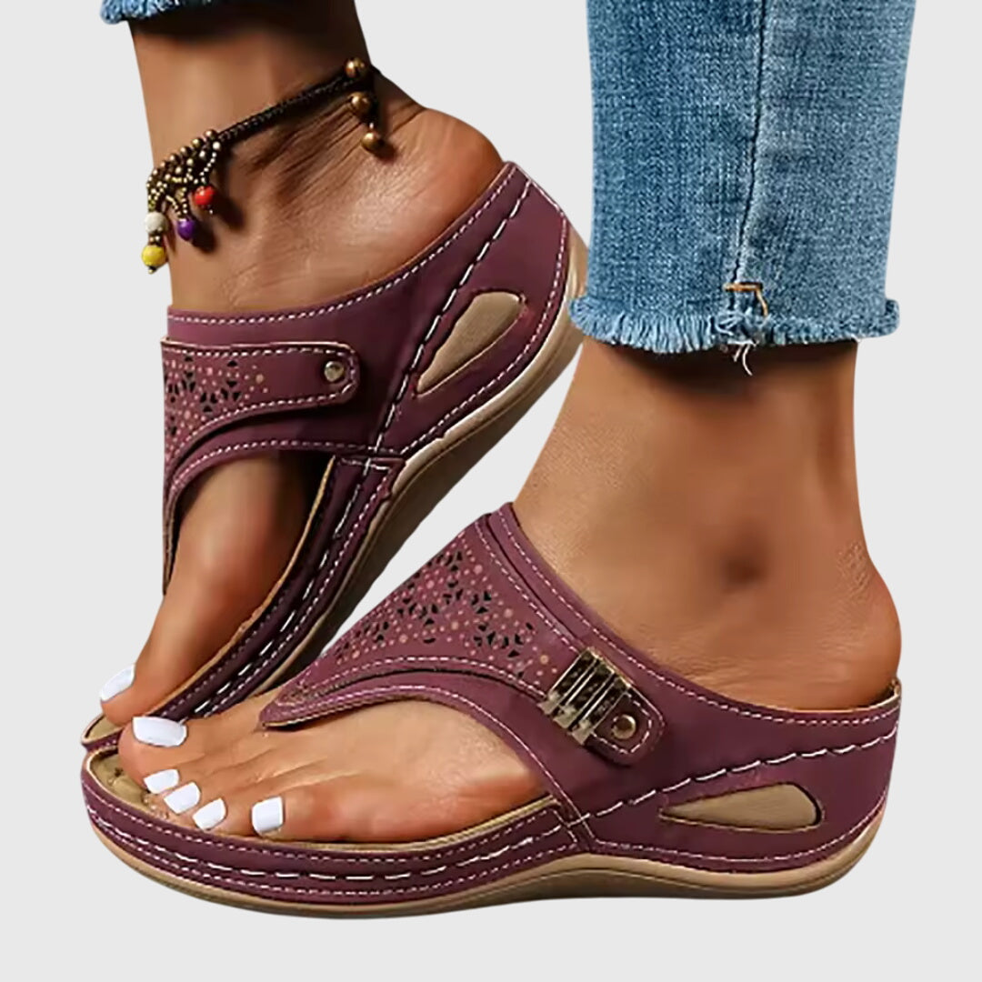 Silvana™ Striped Flip-Flop Sandals