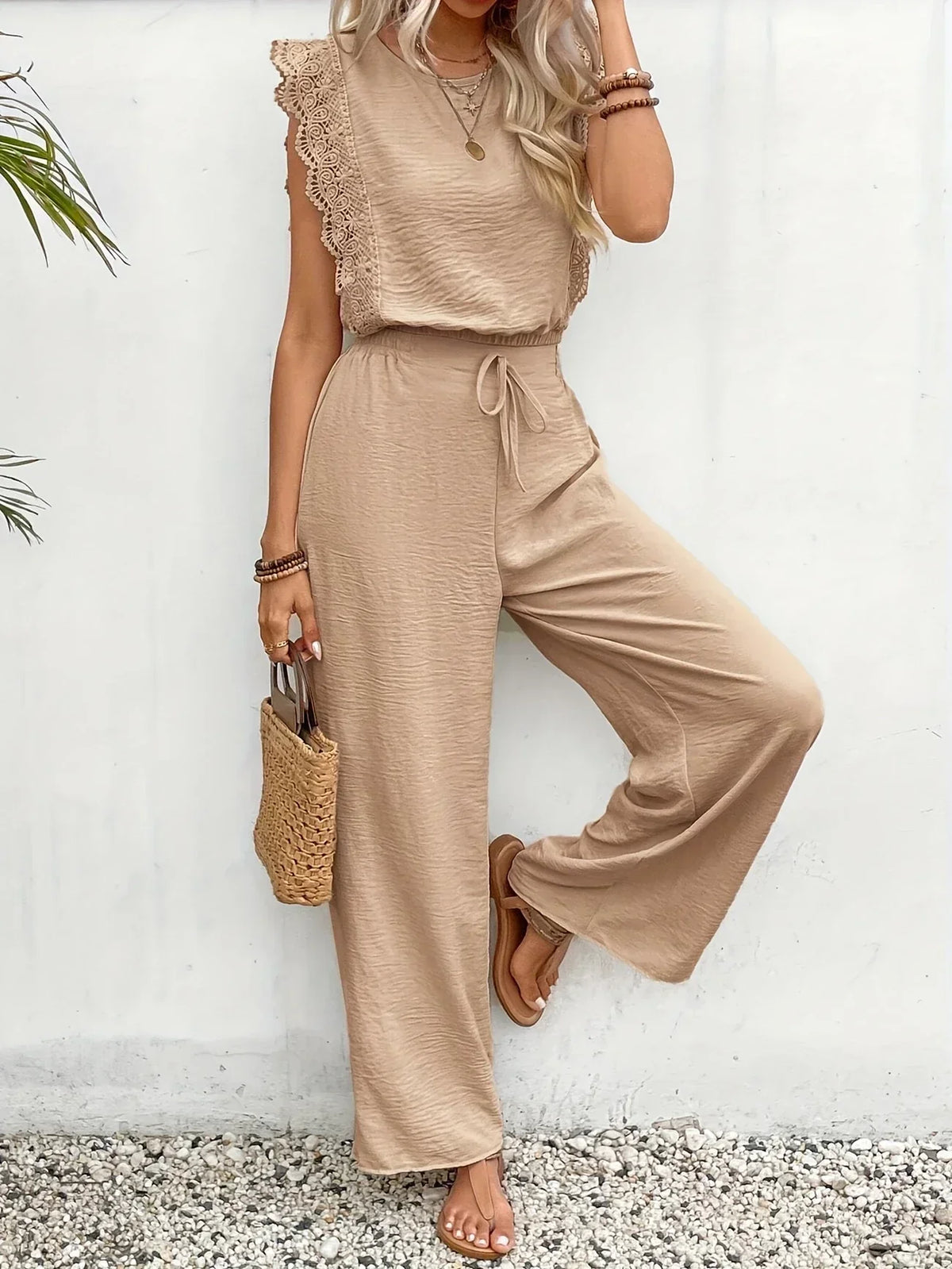 Bevlyn™ Lace-Trim Two-Piece Set